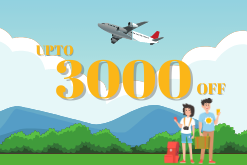 Instant discount up to 3000  on flights ticket booking. Use code FLYNOW